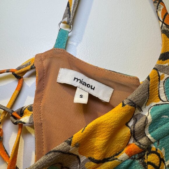 Miaou V Corset, Parisian Flower Orange - Picture 2 of 4